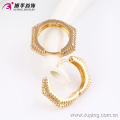 90940 dubai gold jewelry earring , Environmental Copper material for earring making luxury high quality geometric jewelry